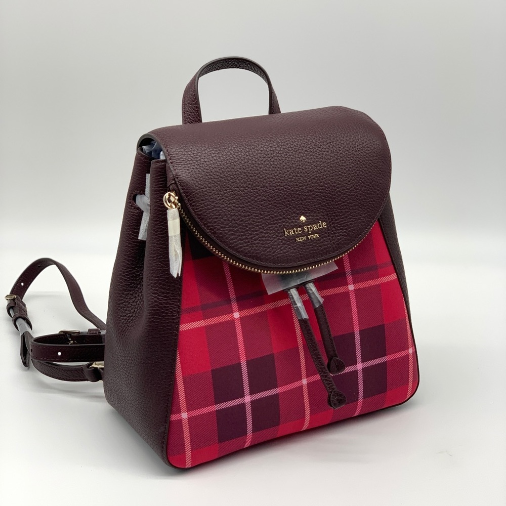 Kate Spade Plaid Medium Backpack